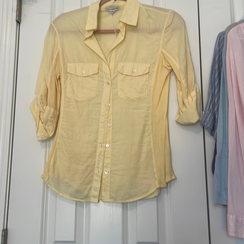 James Perse shirt yellow